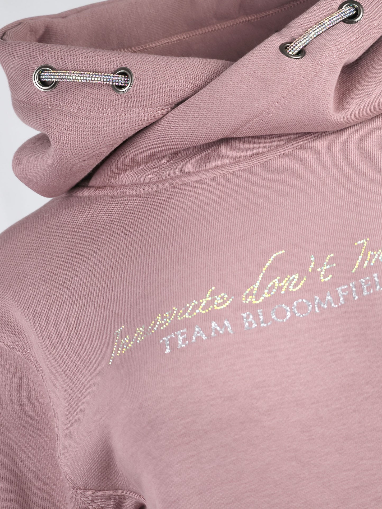 Amelia Heather with Silver Cross Necked Adult's Hoodie