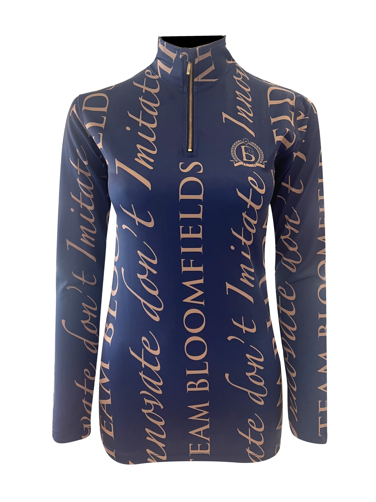 Big Print Navy Mini Base Layer