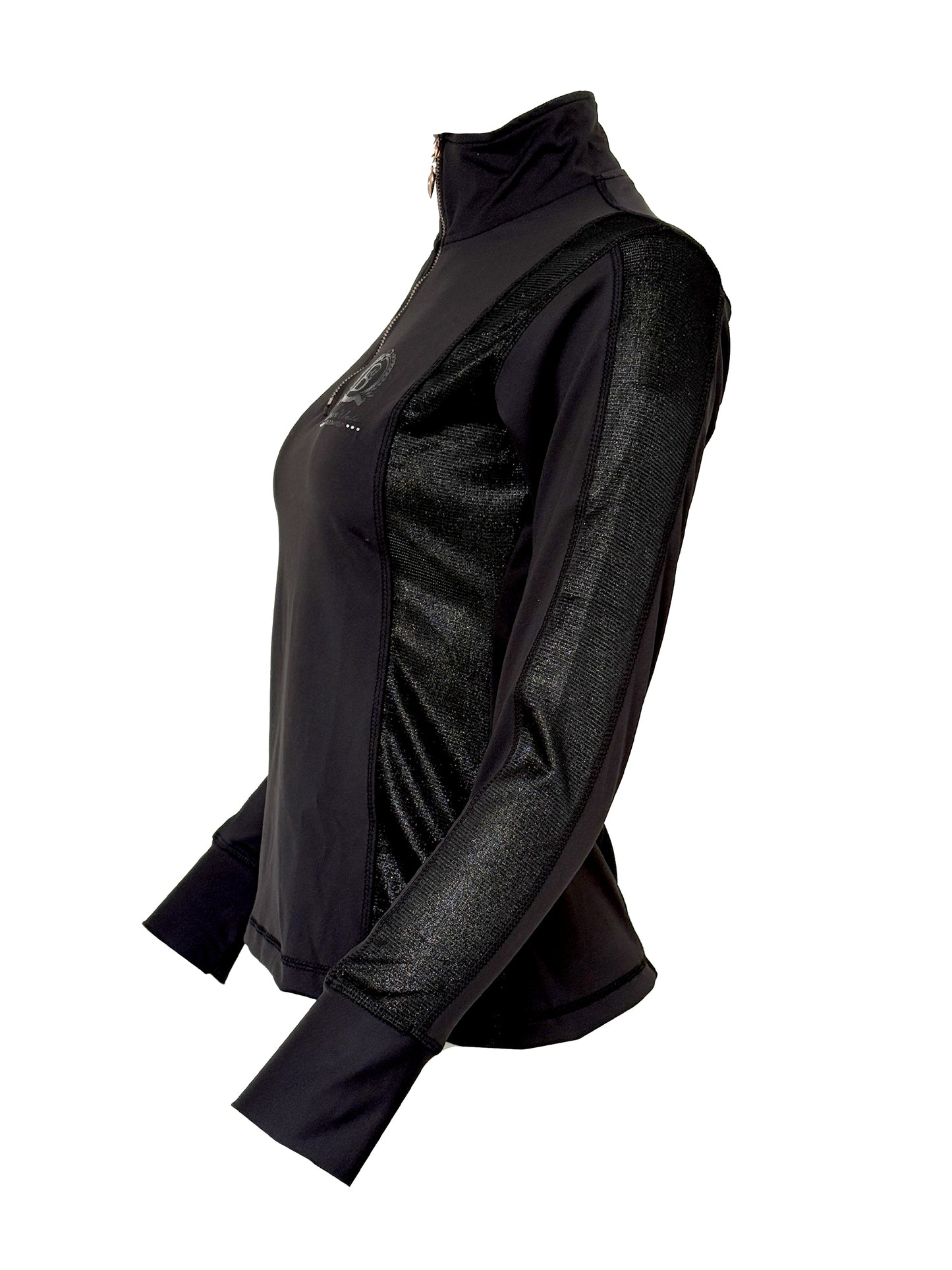 Glimmer Black Mini Base Layer with Long Sleeves