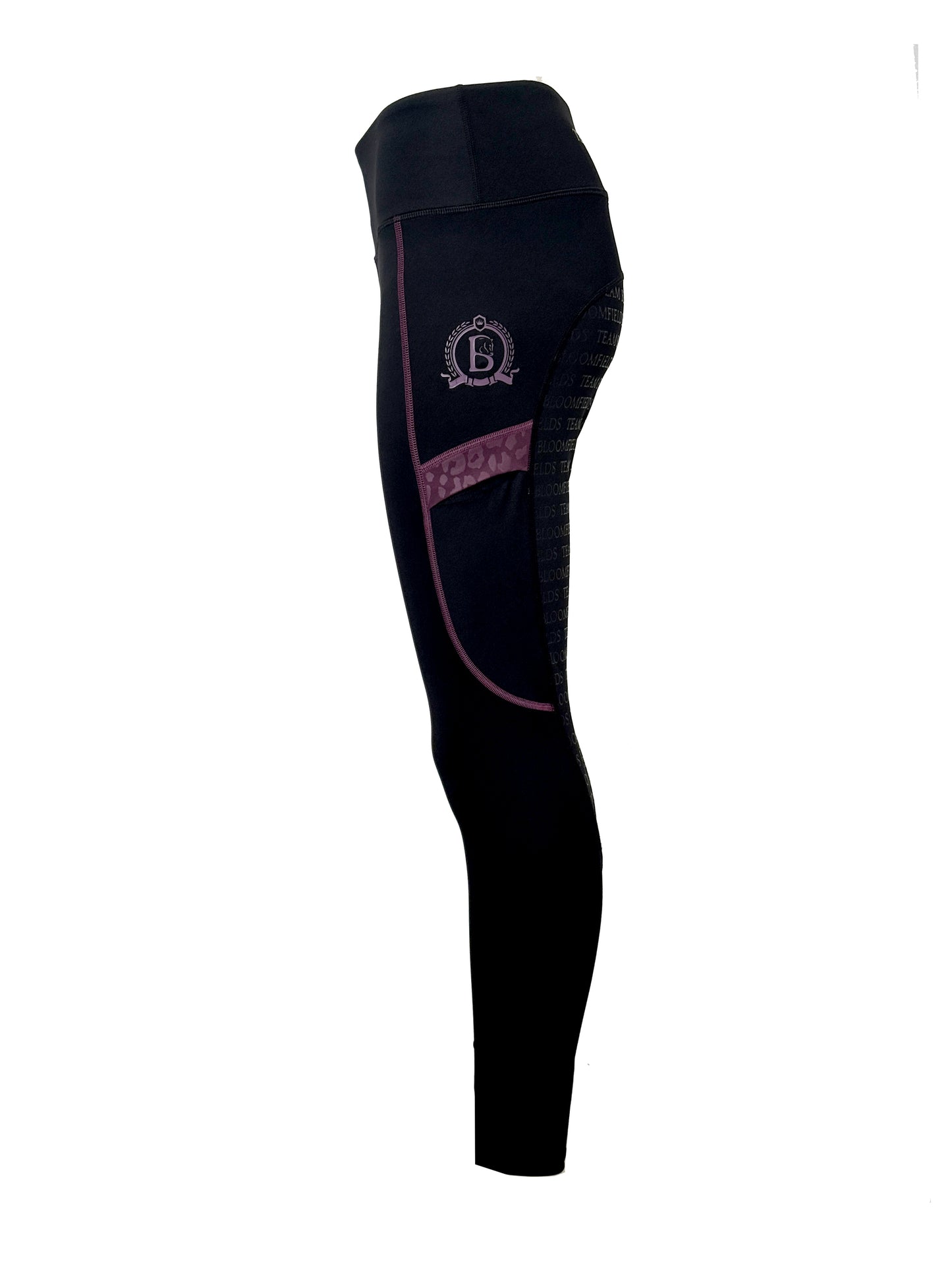 Black & Aubergine Mini Leggings