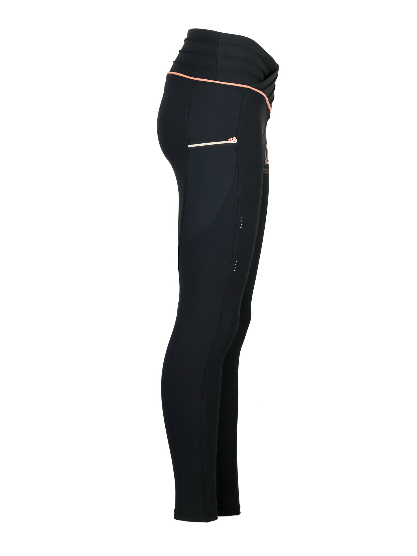 Maya Pleated Black Leggings