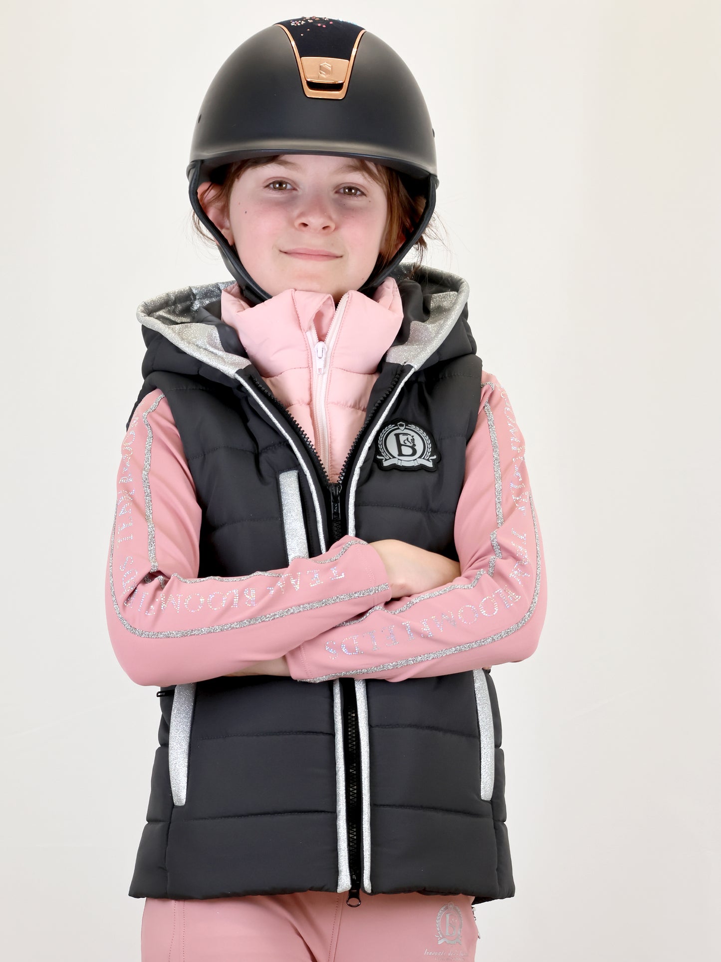 Legacy Mini Grey & Pink Gilet