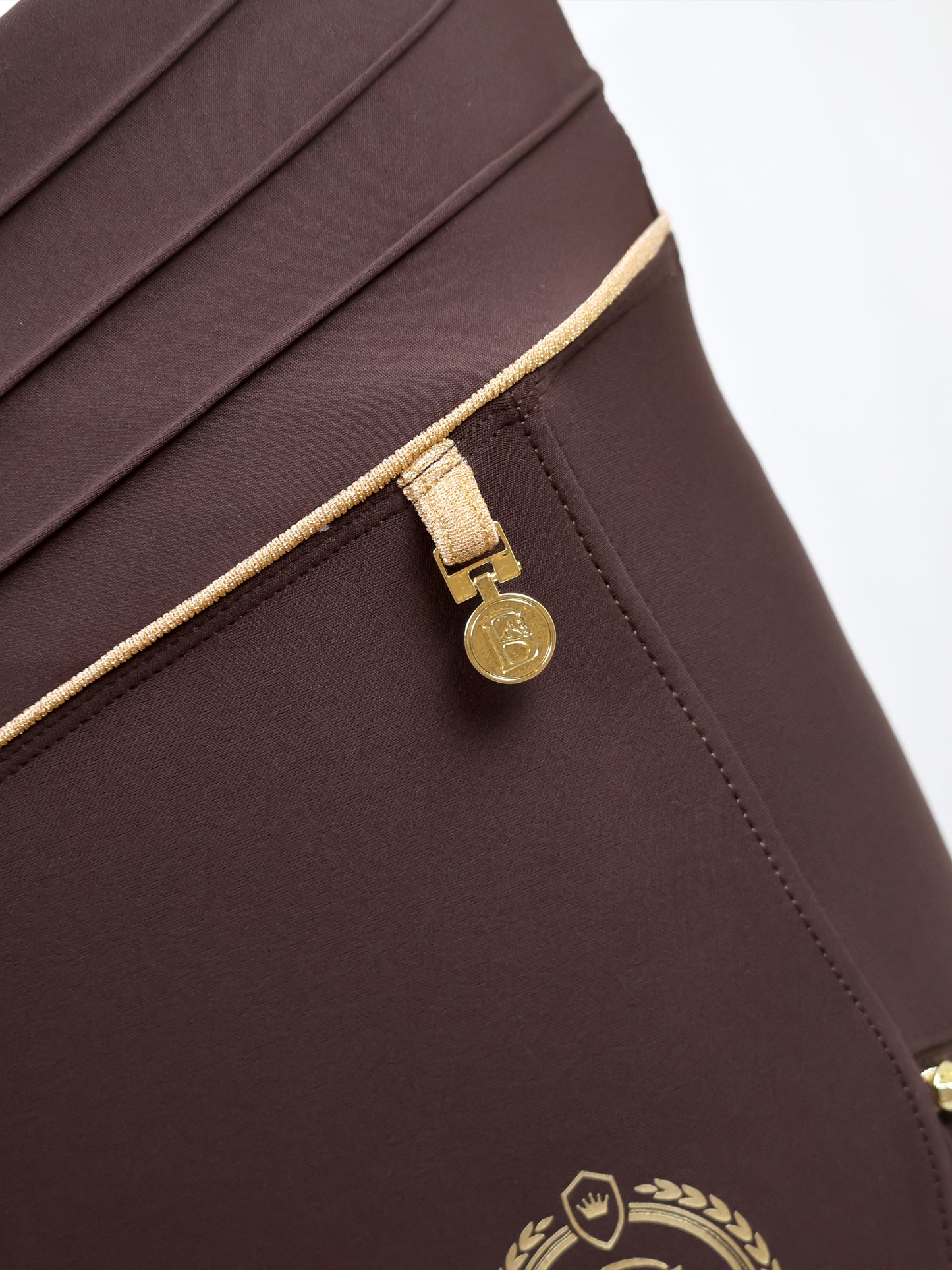 Mini Maya Chocolate Pleated leggings