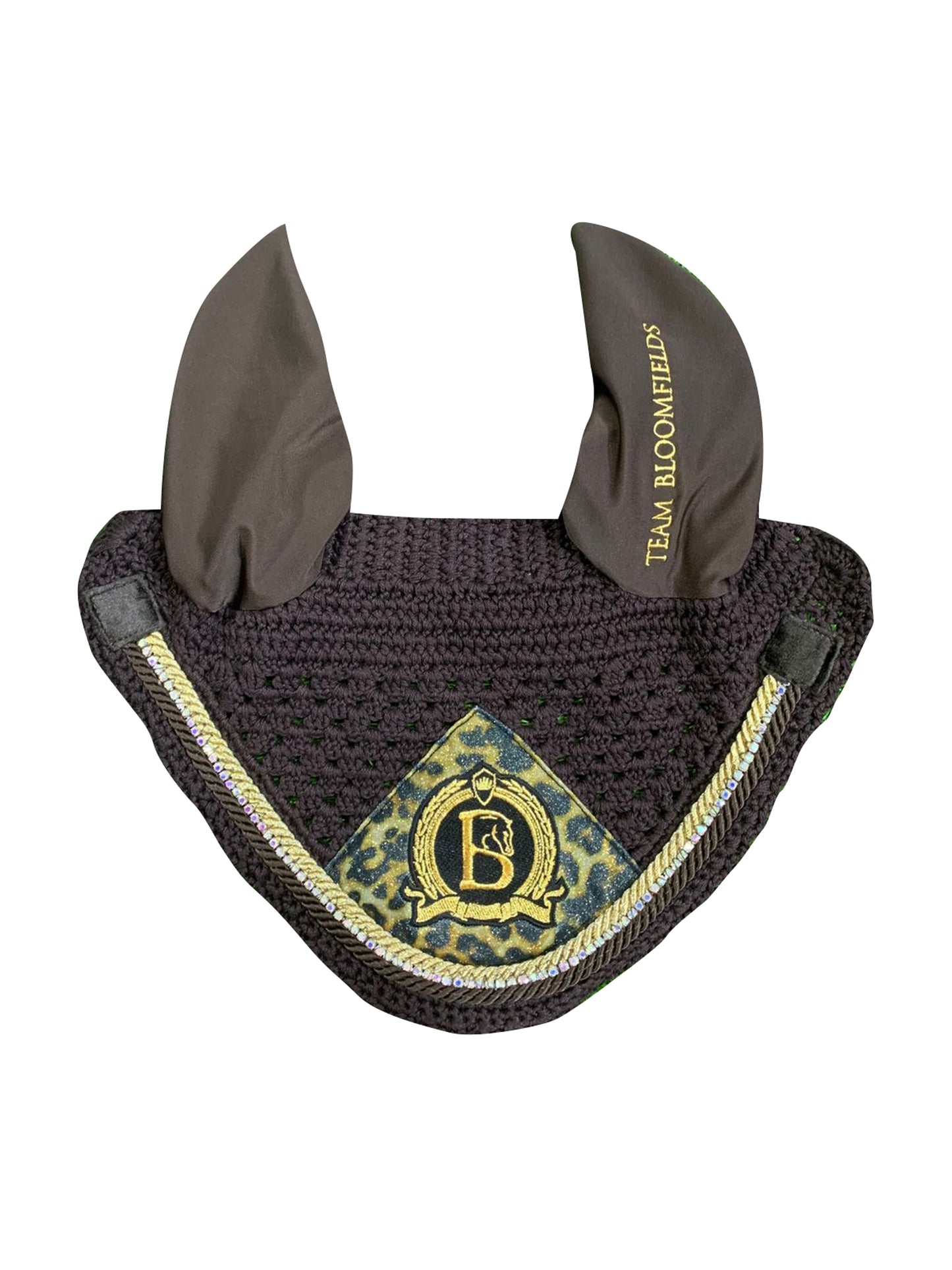 Brown & Leopard Print Bonnet