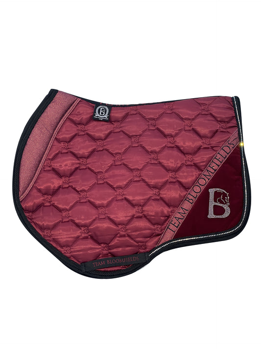 Burgundy Sparkle Jump Saddle Pad