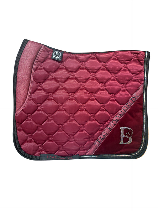 Burgundy Sparkle Dressage Saddle Pad