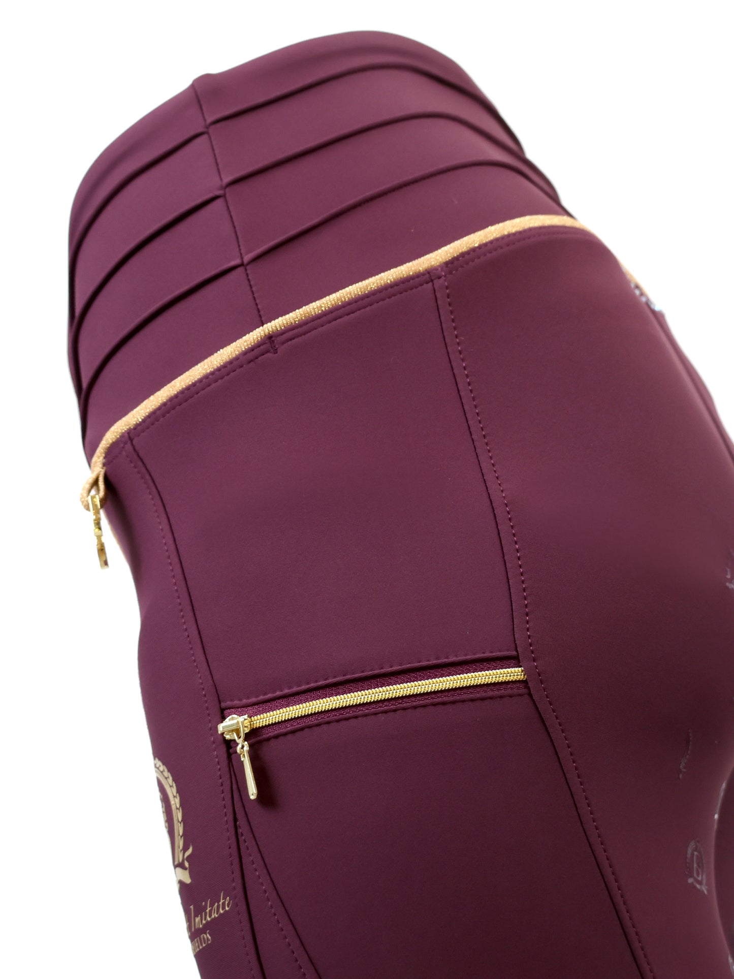 Maya Pleated Mulberry Leggings