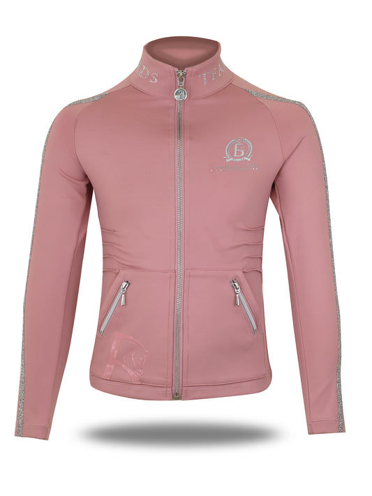 Kids Caitlin Crystal Pink Training Jacket
