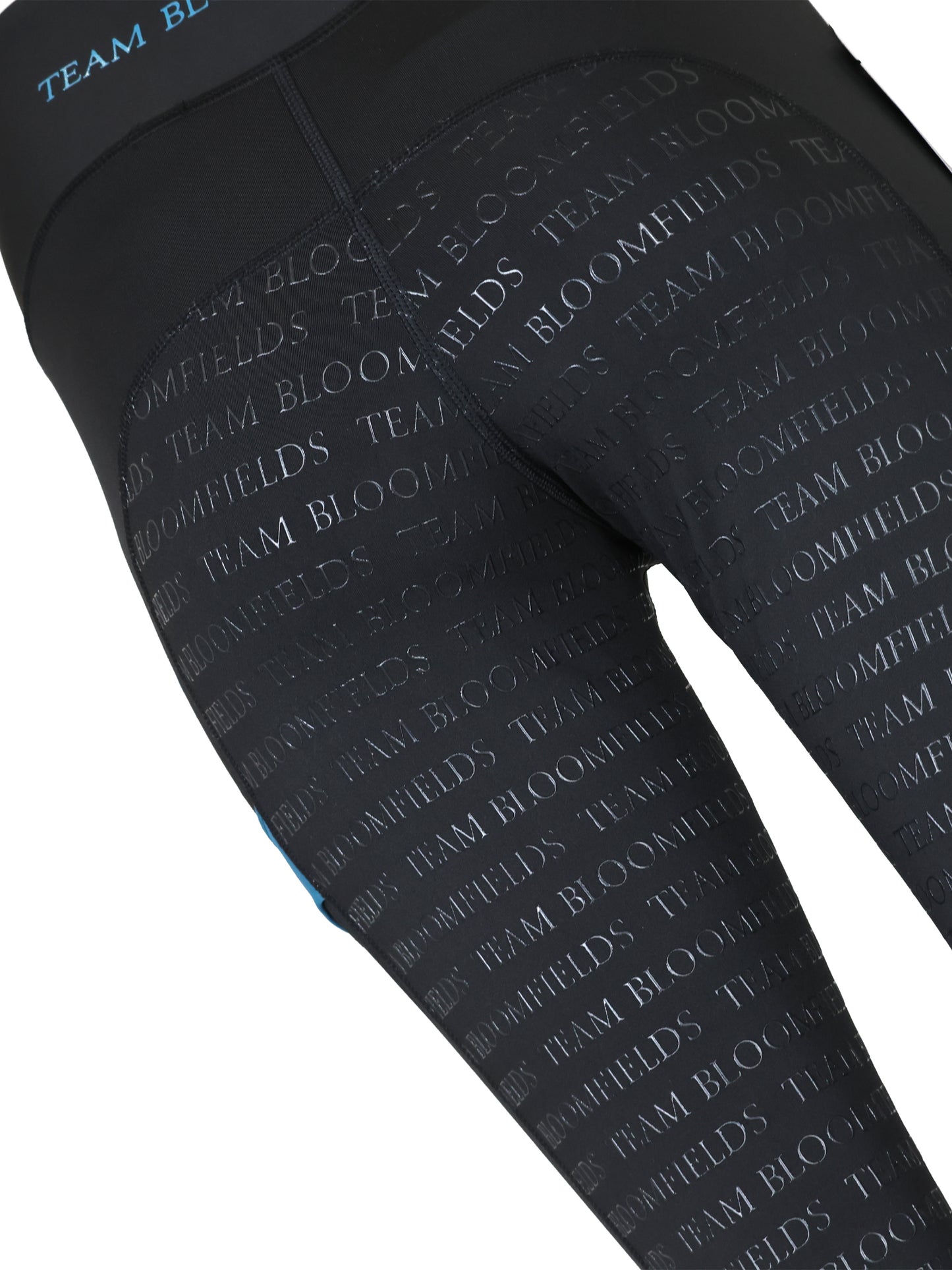 Leonora Black & Peacock Full Silicone Seat Riding Leggings
