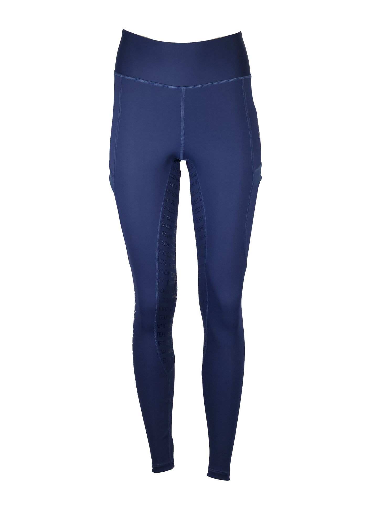Leonora Navy & Navy Full Silicone Seat Riding Leggings