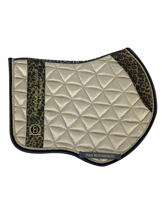 Champagne & Leopard Print Jump Saddle Pad