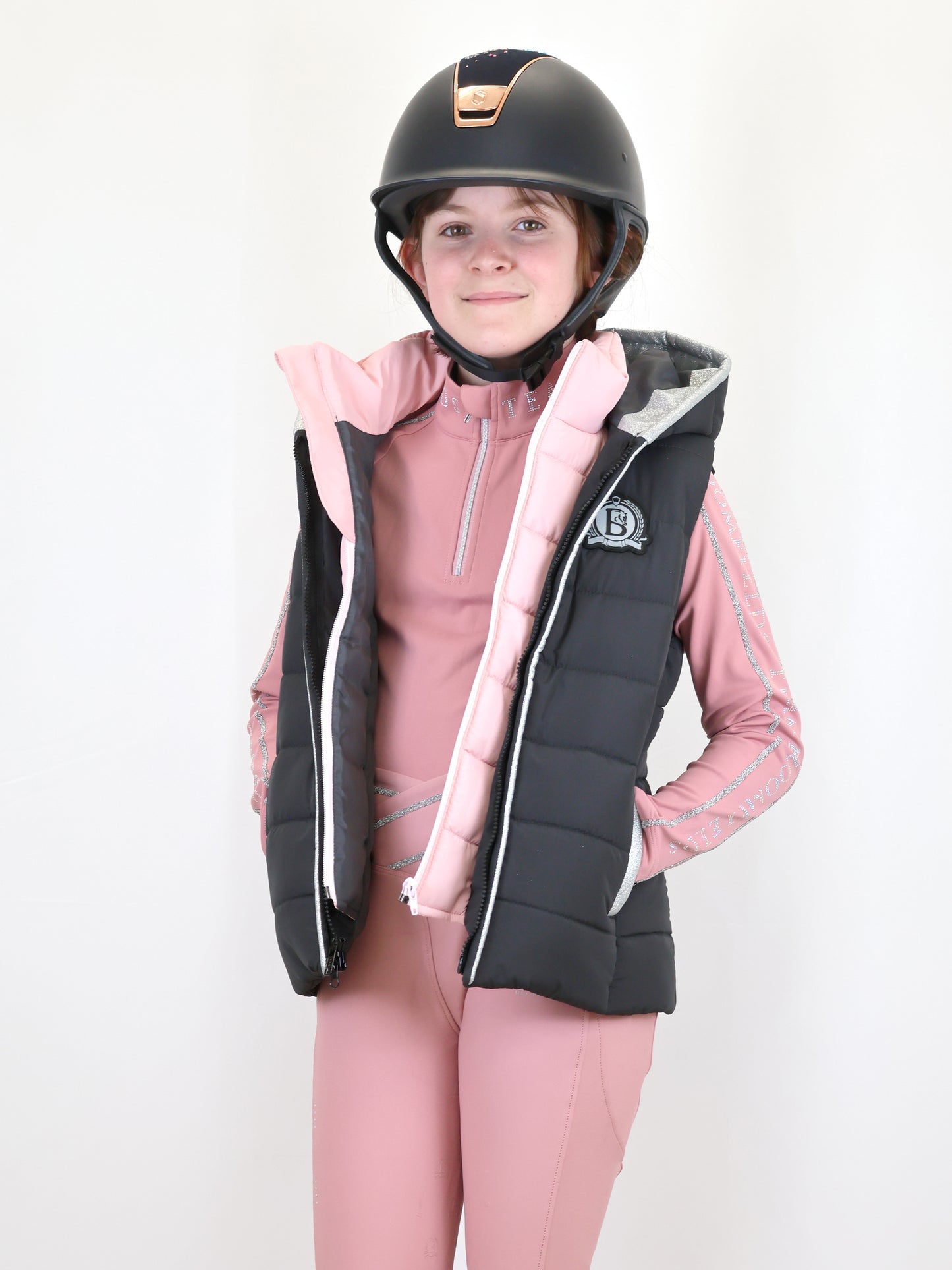 Legacy Mini Grey & Pink Gilet