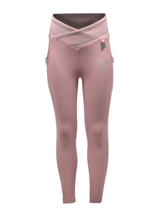 Mini Celeste Pink Crystal leggings