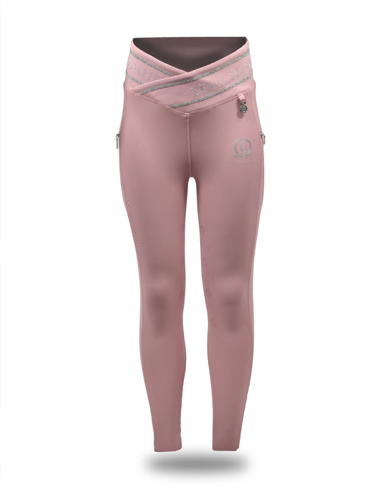 Mini Celeste Pink Crystal leggings