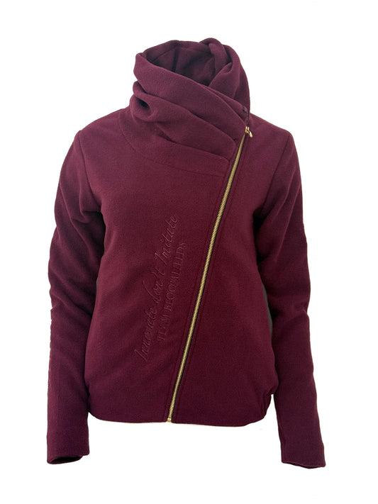Selena Mulberry Fleece Jacket