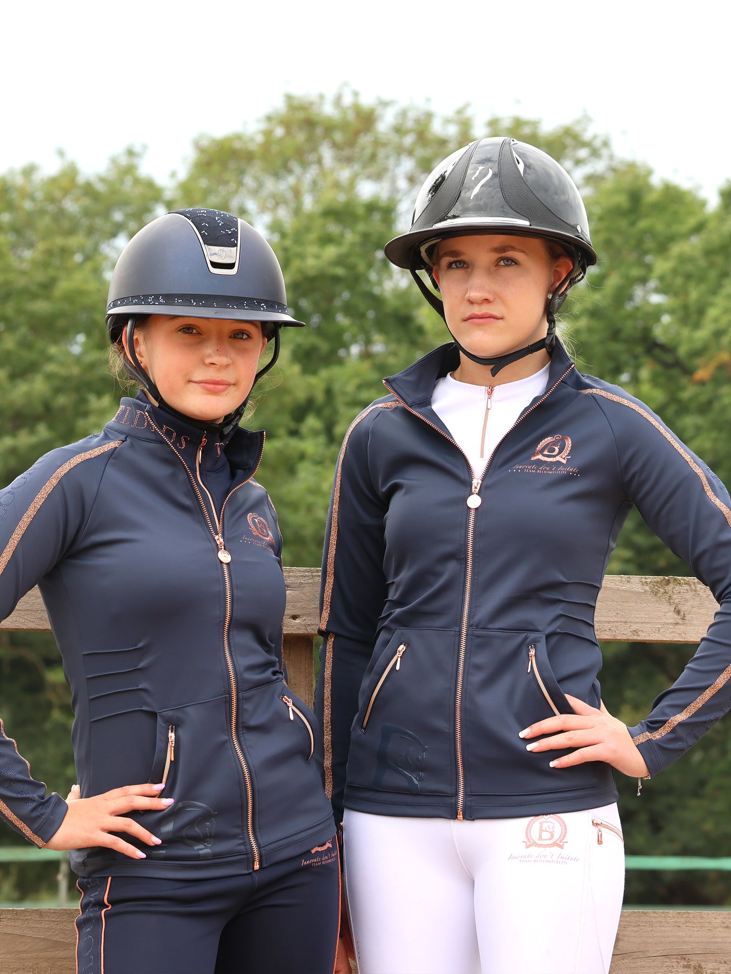 Caitlin Mini Crystal Navy Training Jacket
