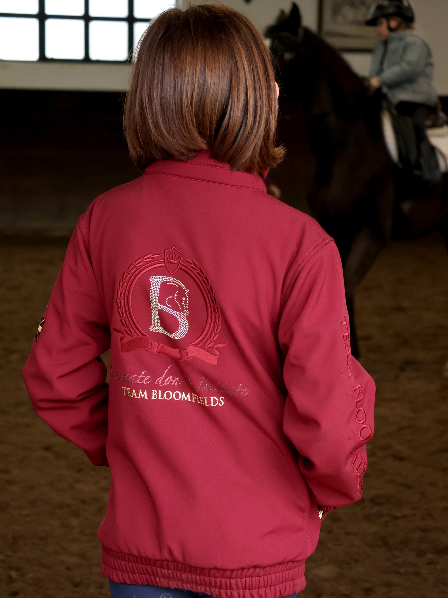 Kids Felicity Burgundy Showerproof Jacket