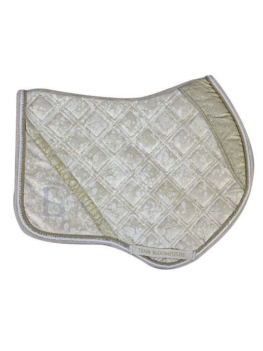 Electra Cream and Gold Jump Saddle Pad