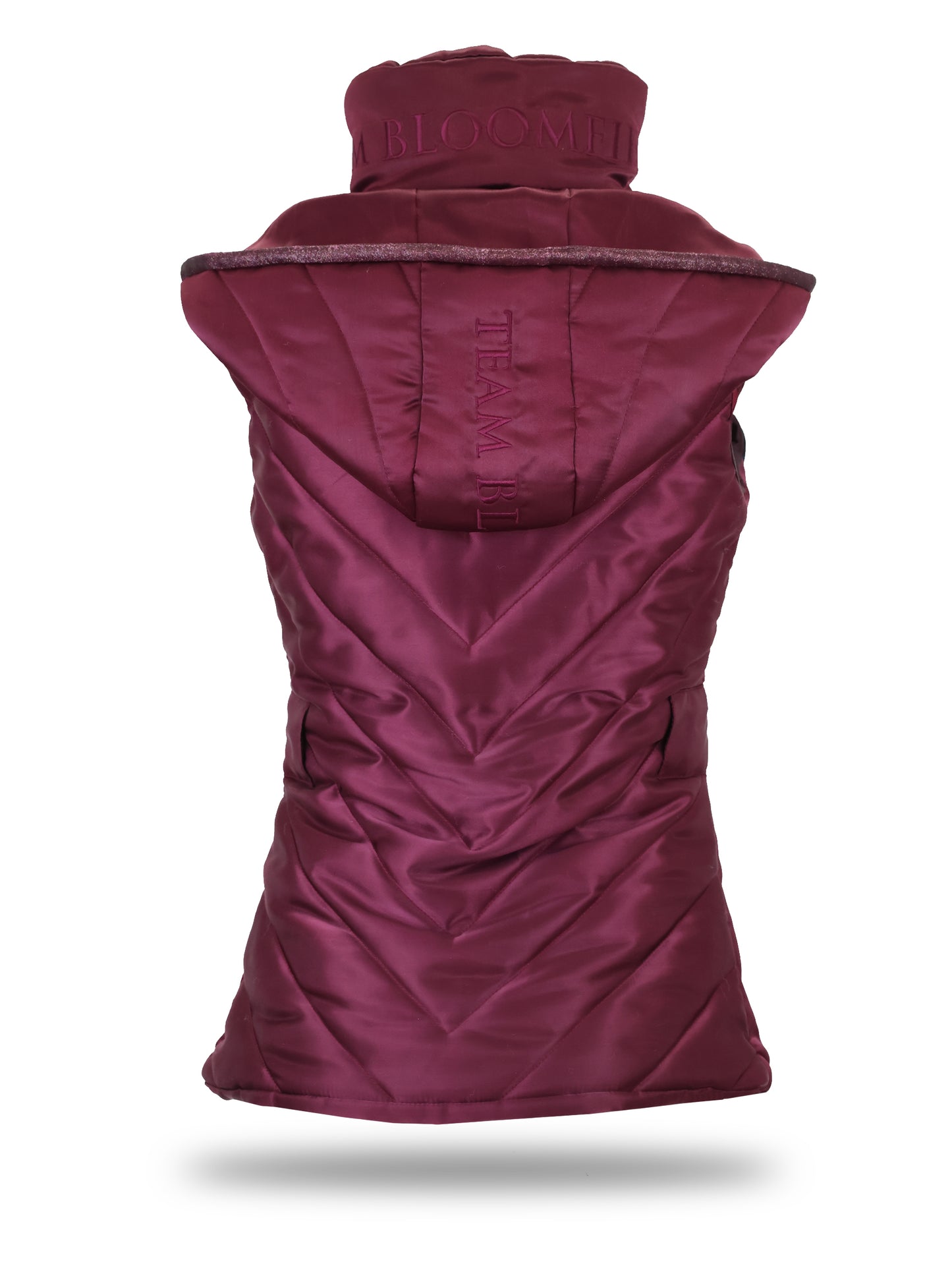 Ella Mulberry Hooded Gilet