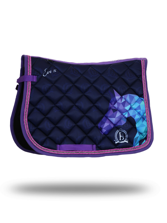 Team Bloomfields Eve saddle pad from the Eve equestrian collection with signature branded detailing
