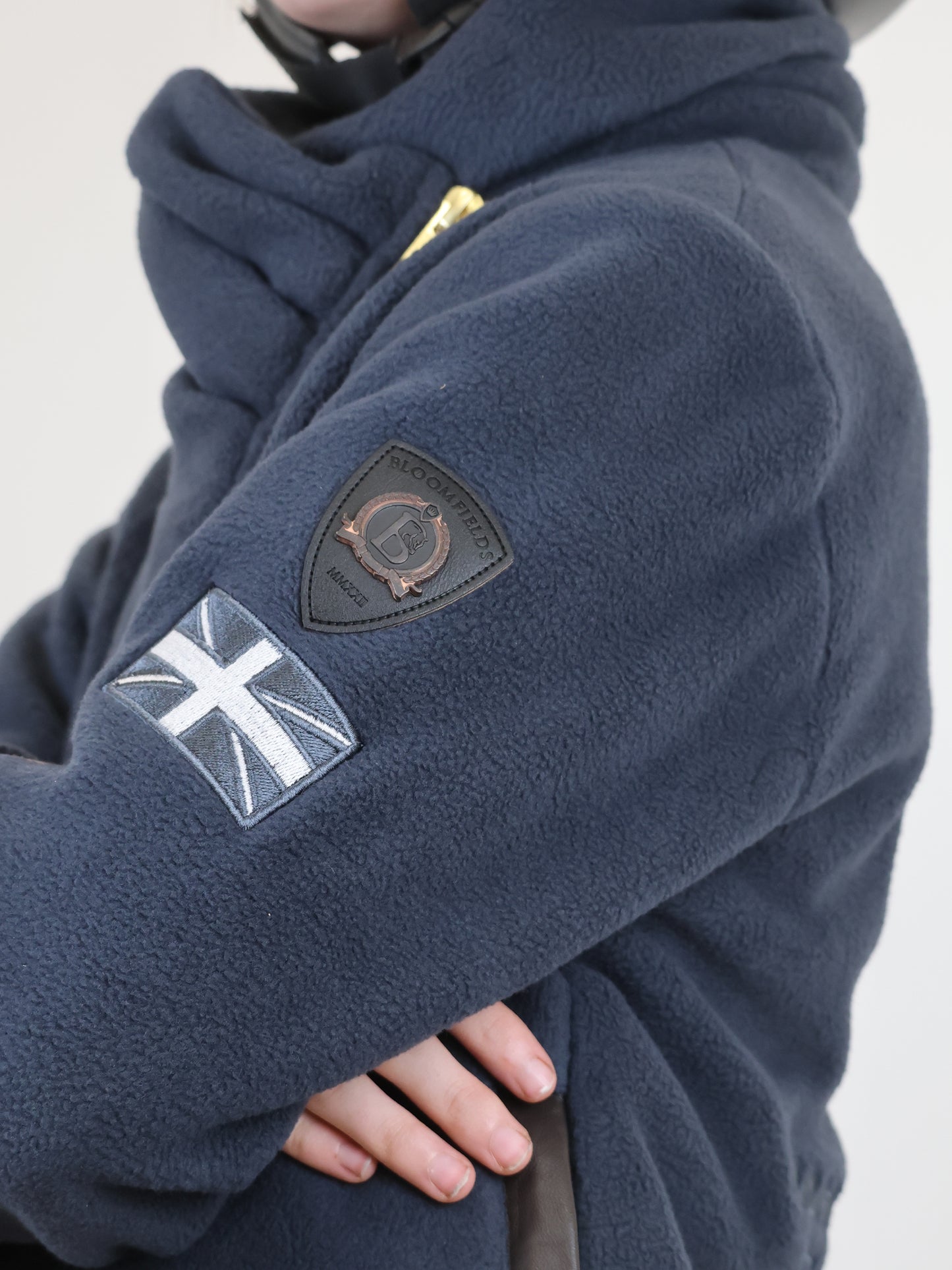 Mini Selena Navy Fleece Jacket