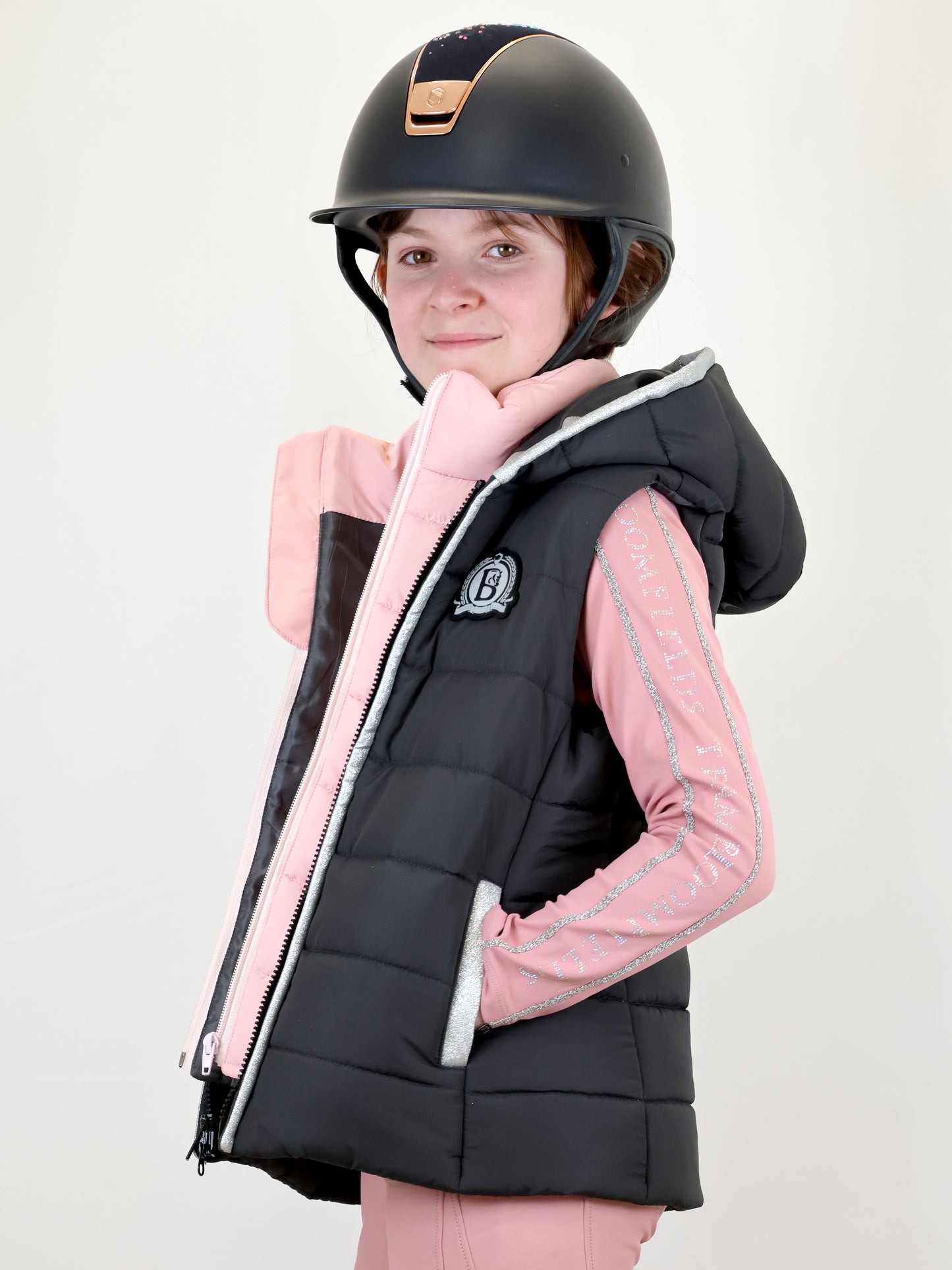Legacy Mini Grey & Pink Gilet