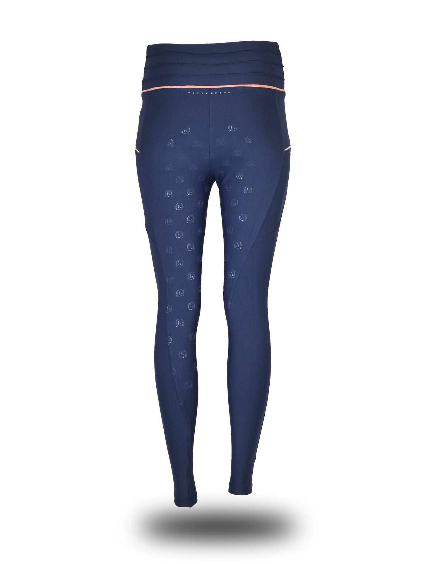 Maya Pleated Navy Leggings