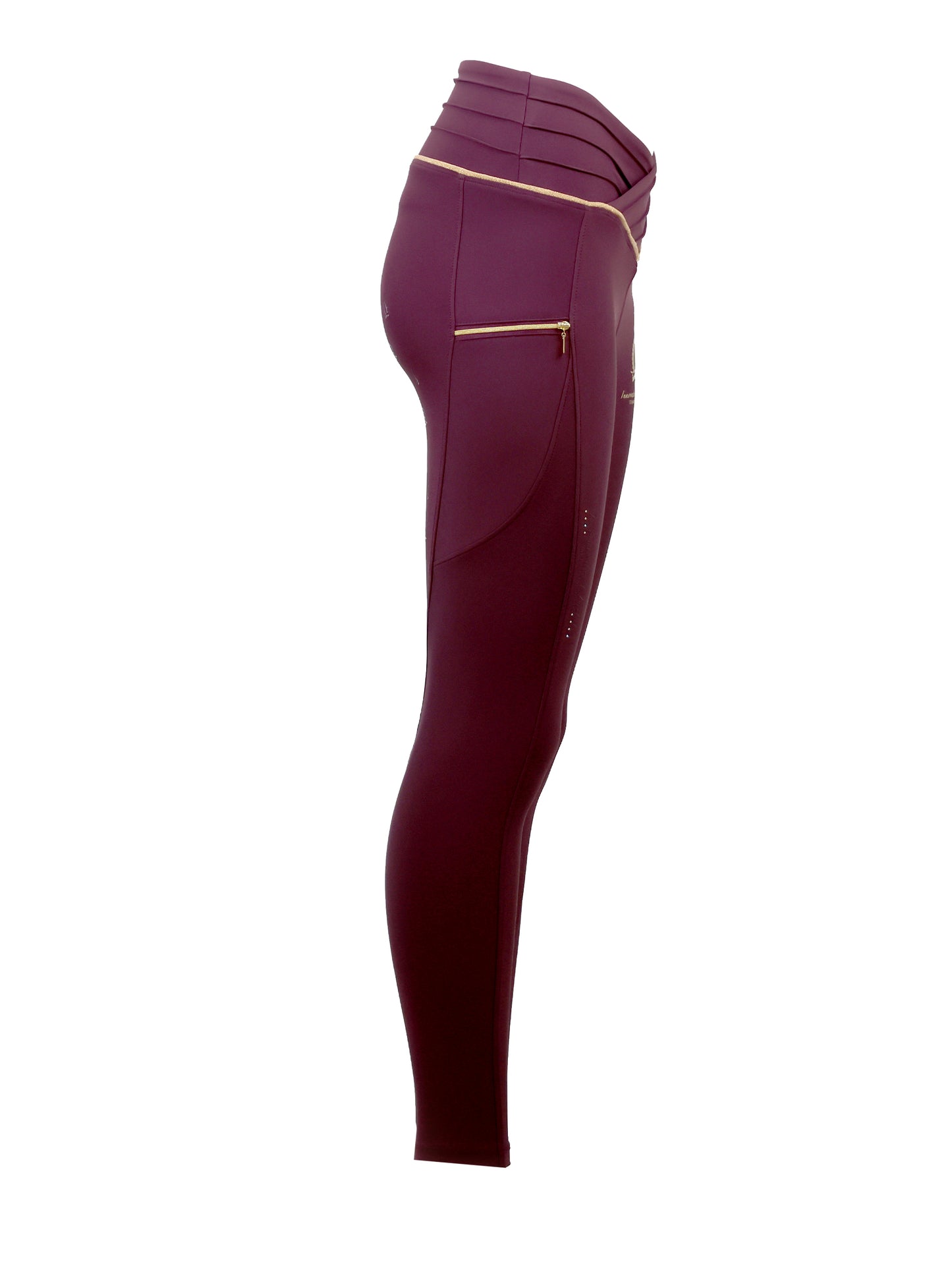 Maya Pleated Mulberry Leggings