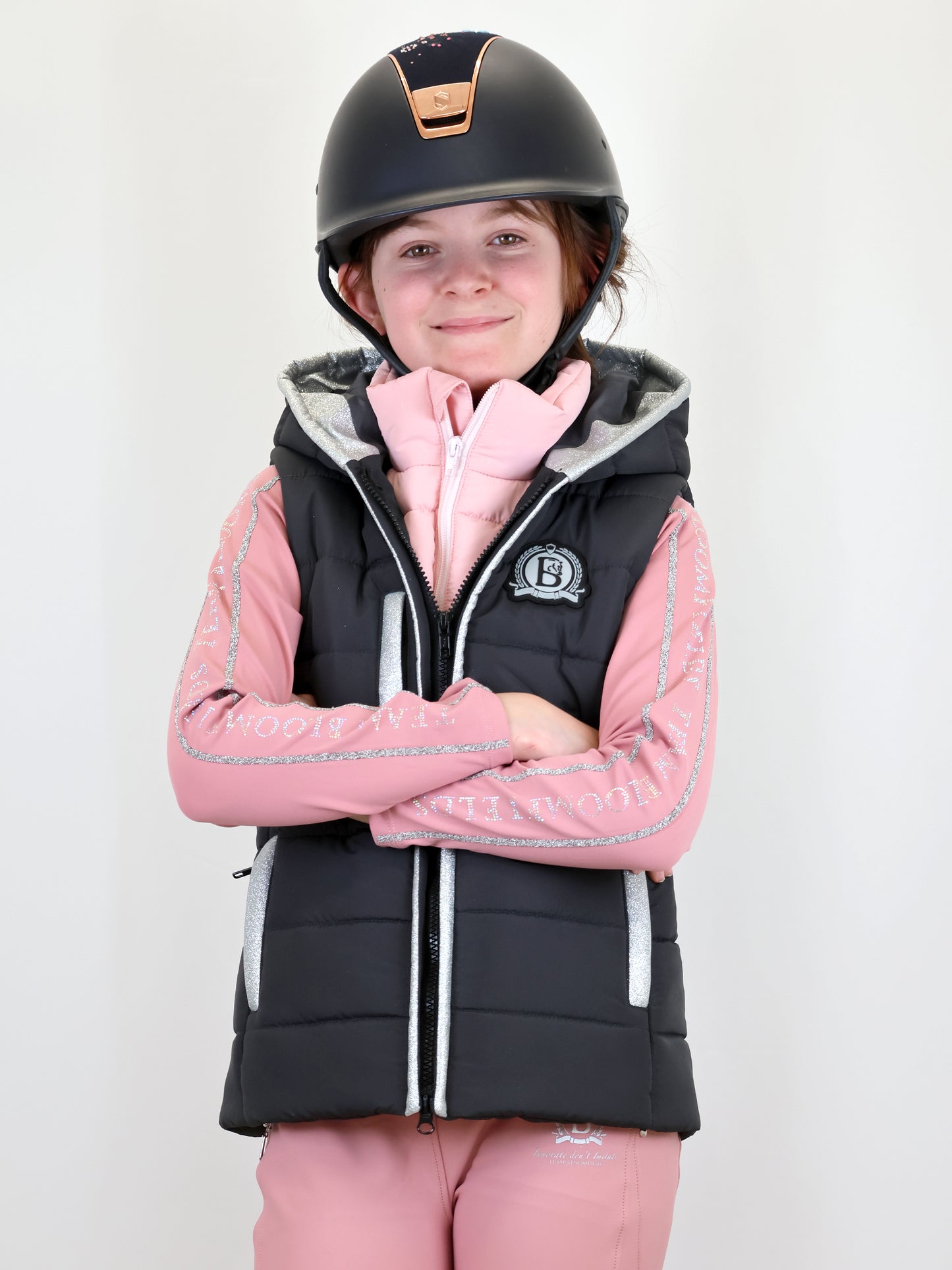 Legacy Mini Grey & Pink Gilet