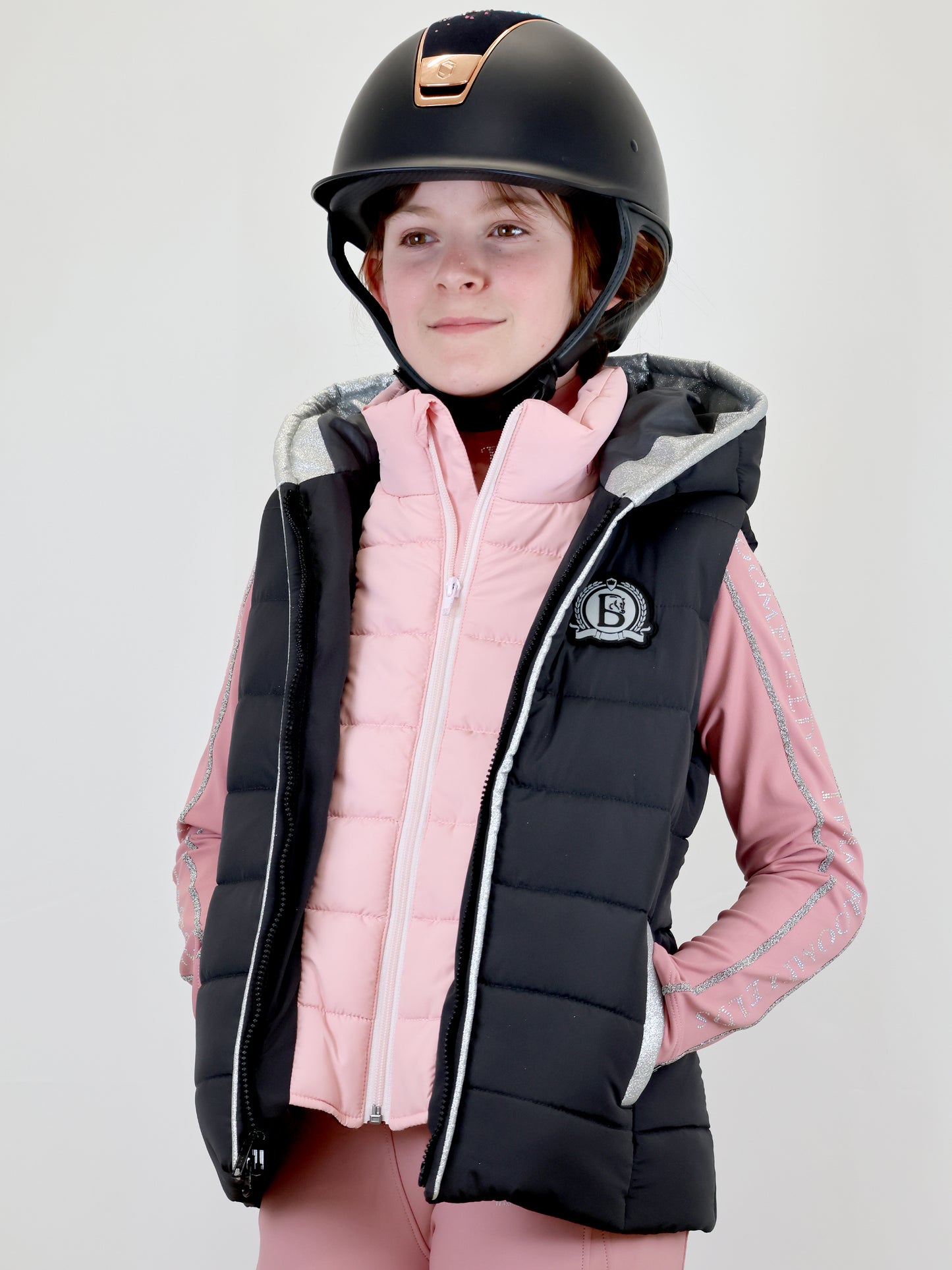 Legacy Mini Grey & Pink Gilet