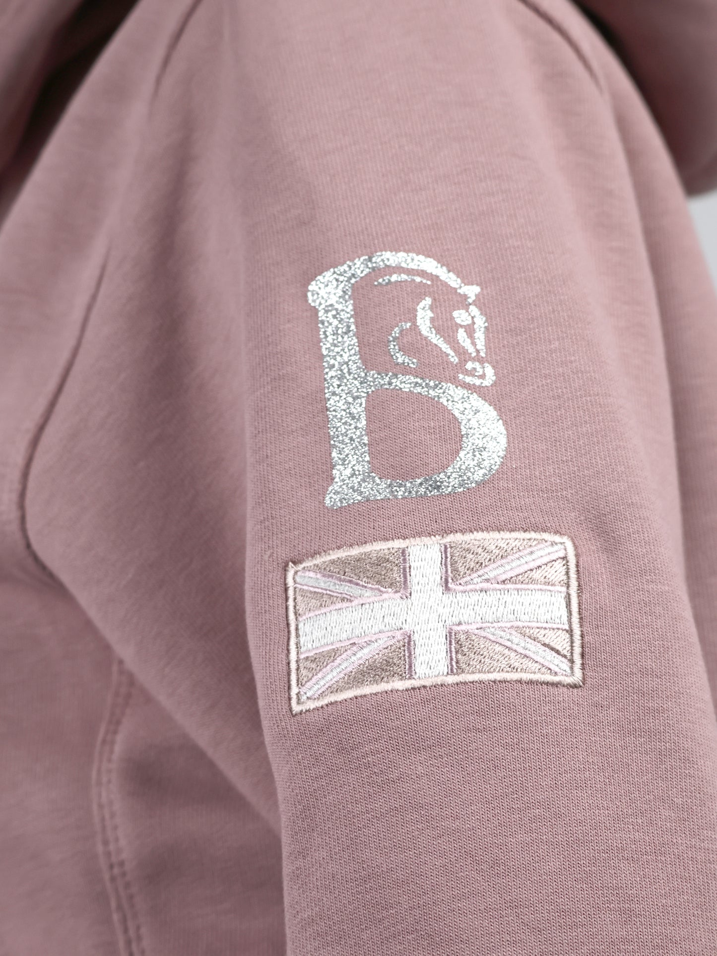 Amelia Heather with Silver Cross Necked Adult's Hoodie