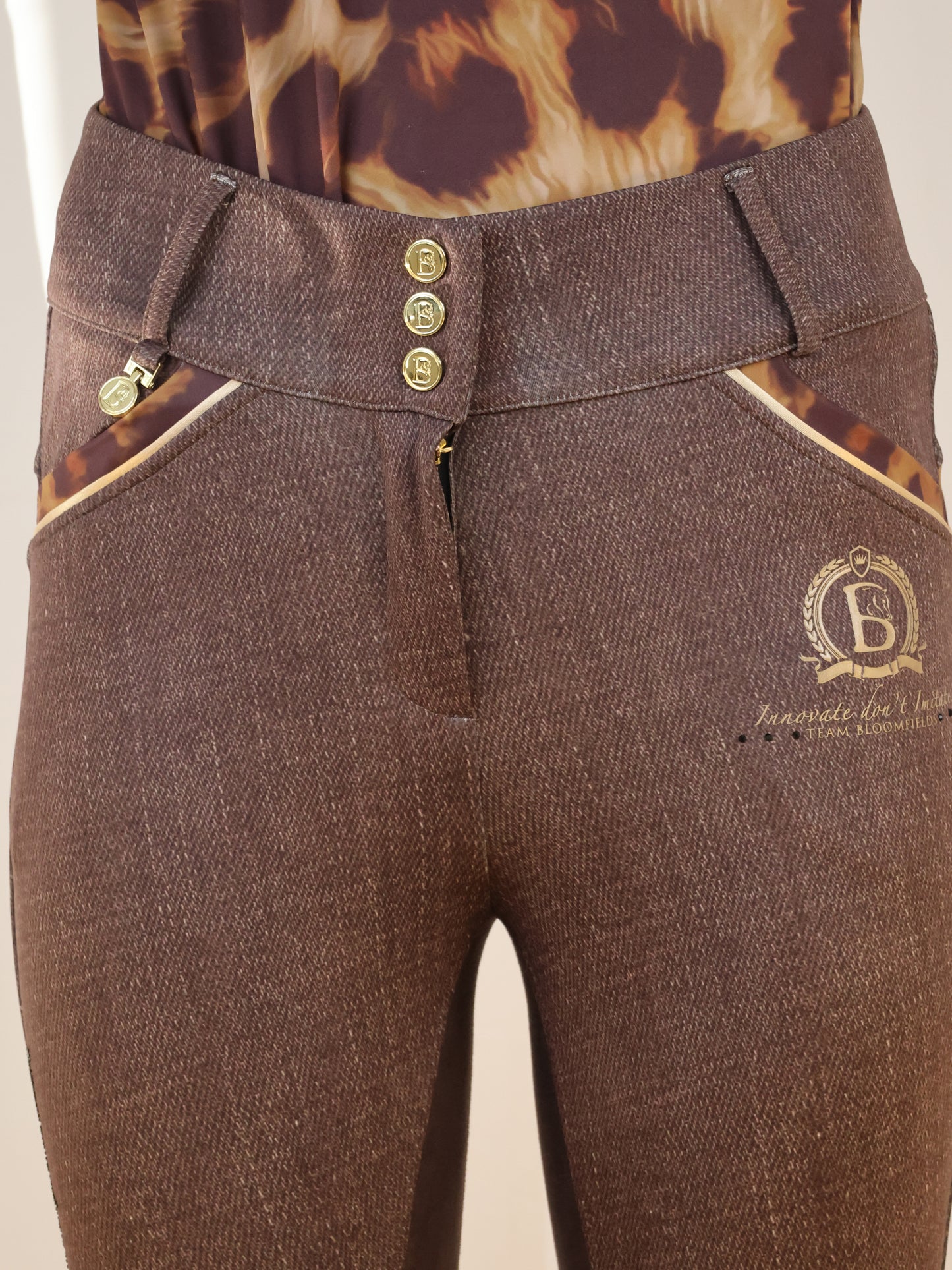 Leopard And Brown Breeches