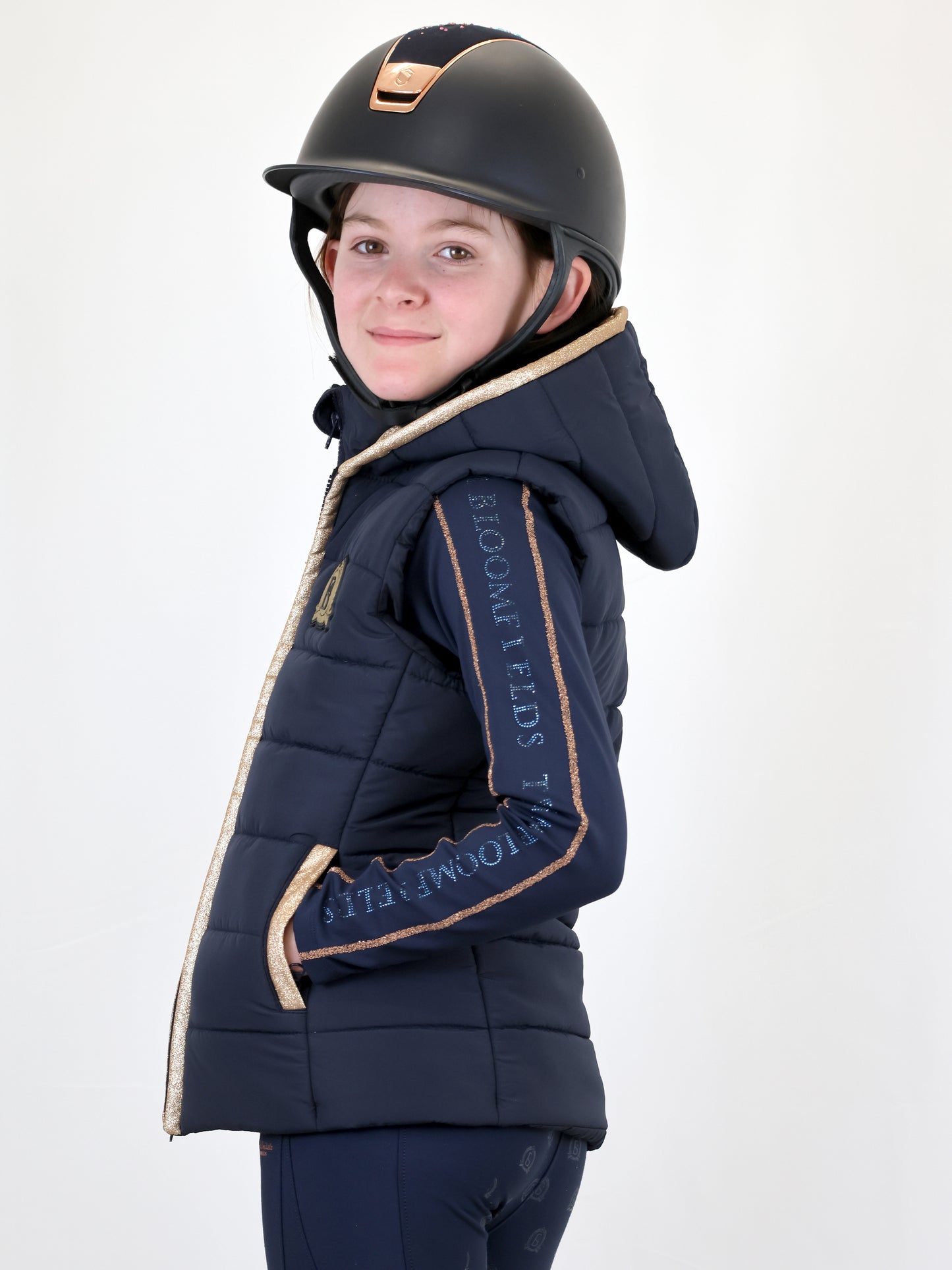 Kids Legacy Navy & Champagne Gilet