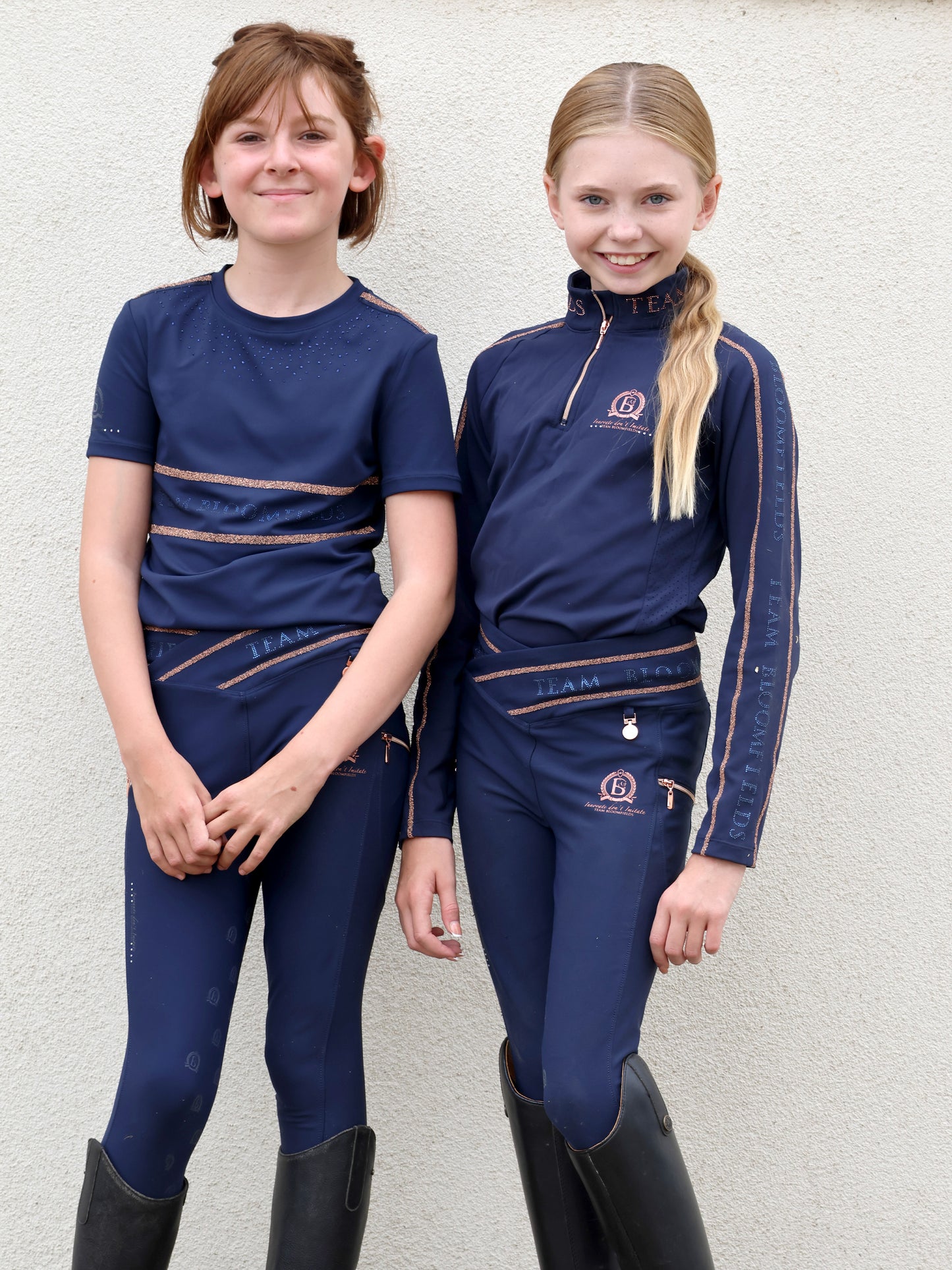 Callie Mini Navy Crystal T-Shirt