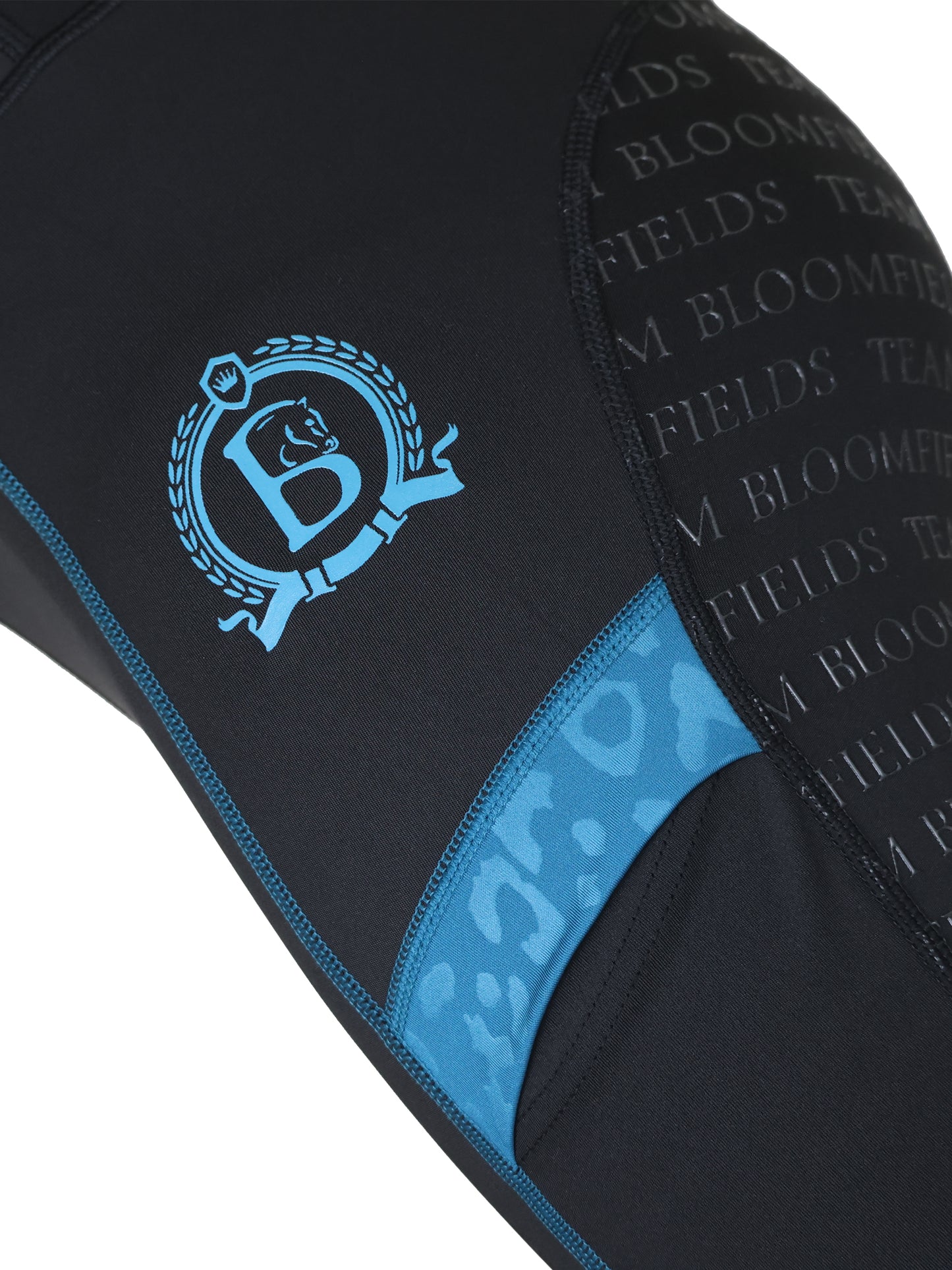 Leonora Black & Peacock Full Silicone Seat Riding Leggings