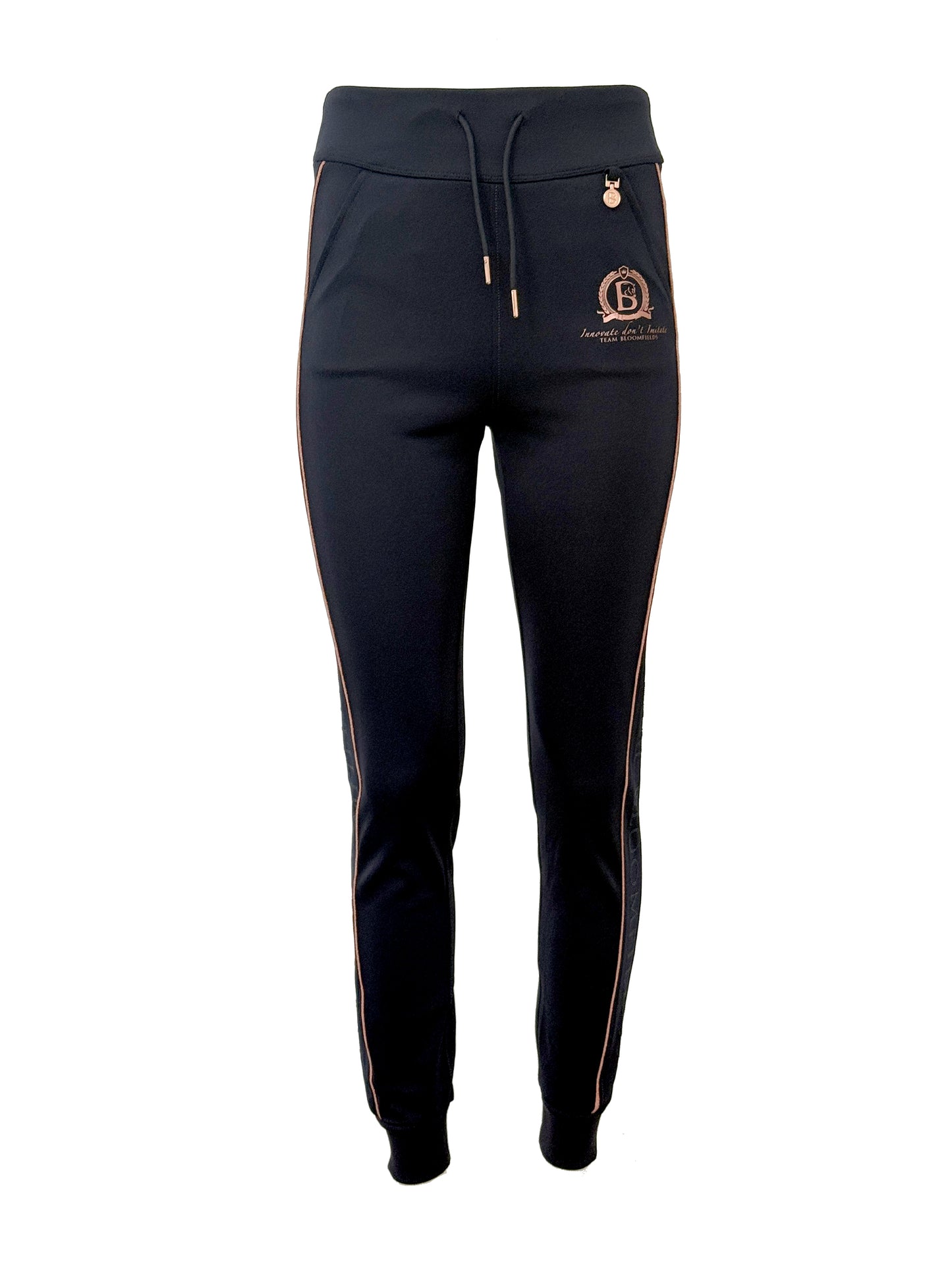 Chelsea Crystal in Navy Lounge Trousers
