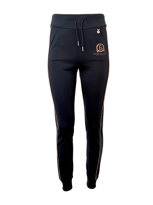 Chelsea Crystal in Navy Lounge Trousers