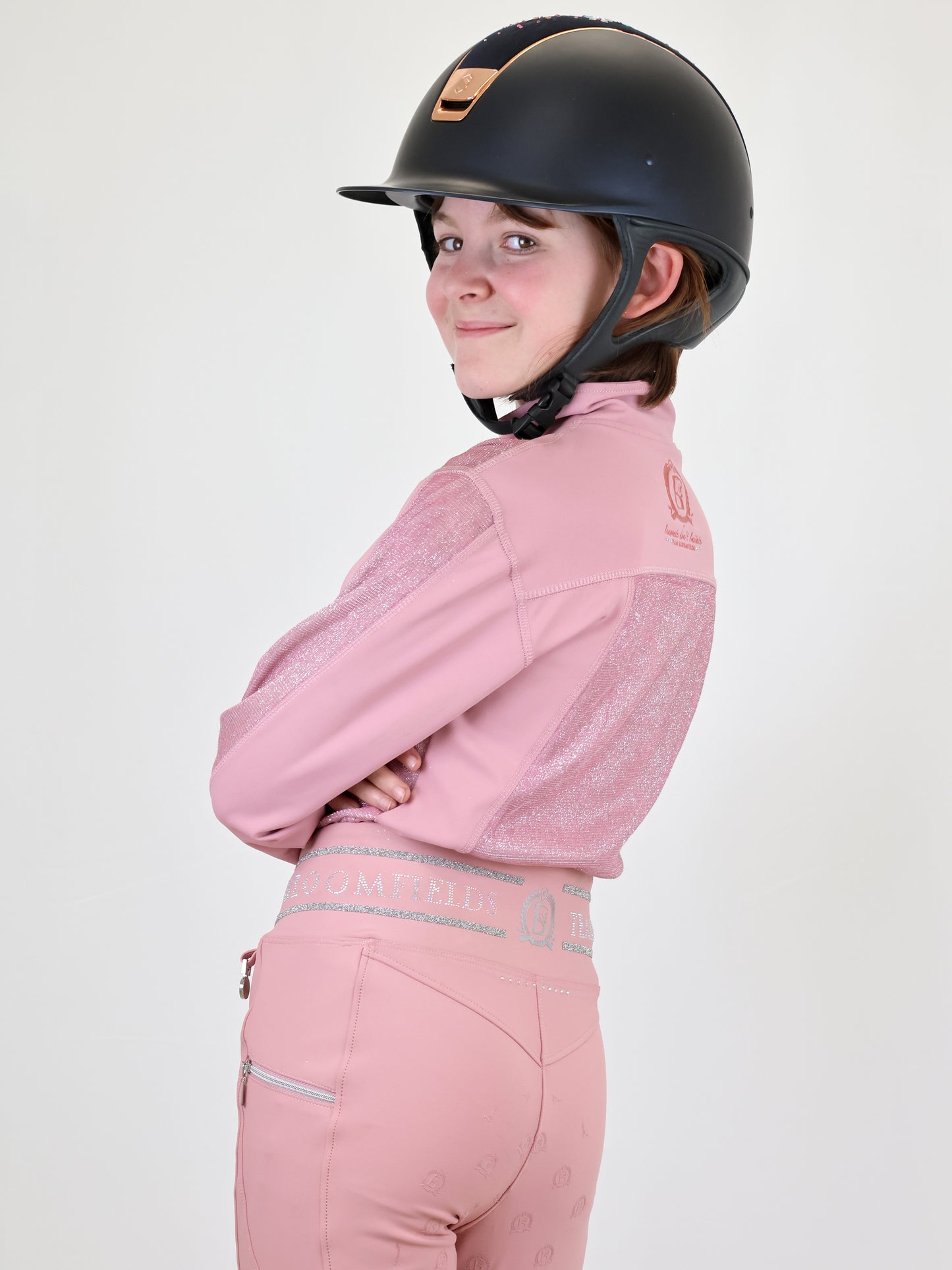 Glimmer Pink Mini Base Layer With Long Sleeves
