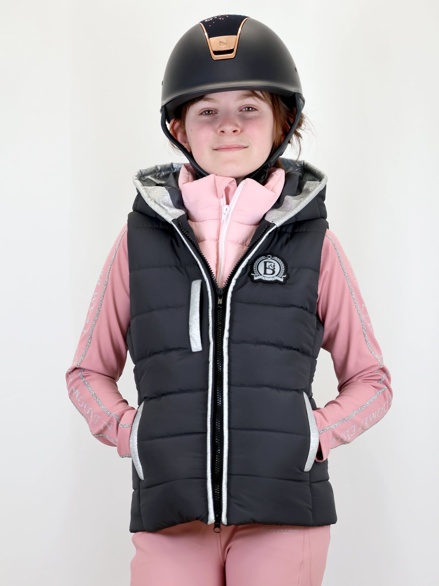Legacy Mini Grey & Pink Gilet