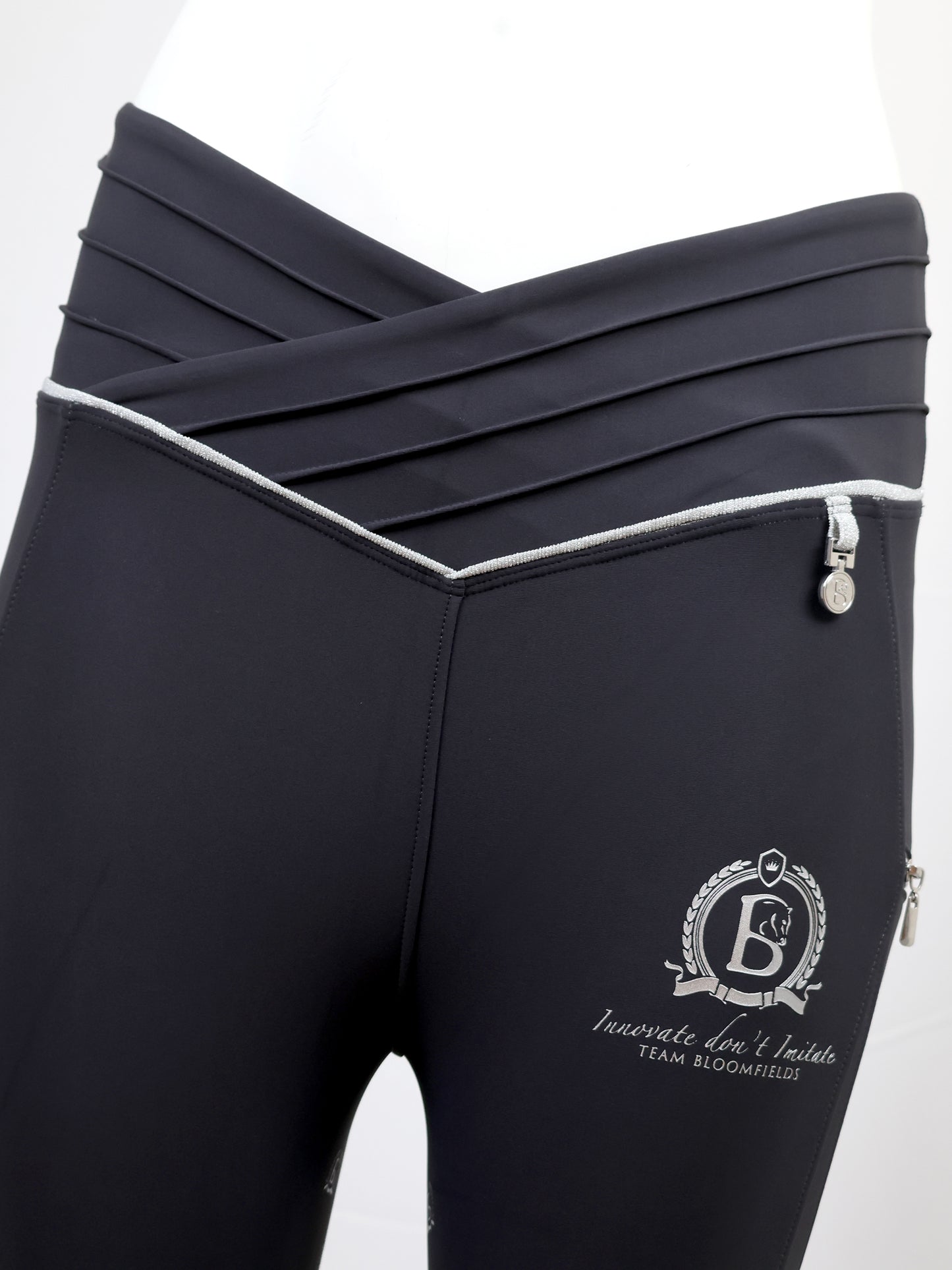 Mini Maya Gray Pleated leggings