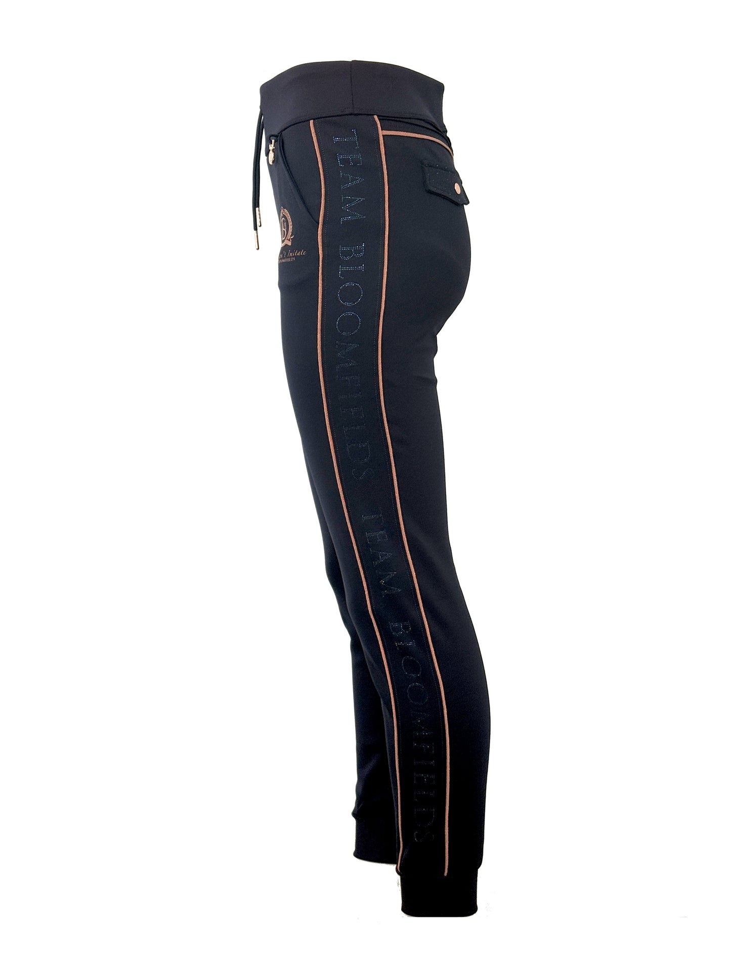 Chelsea Crystal in Navy Lounge Trousers