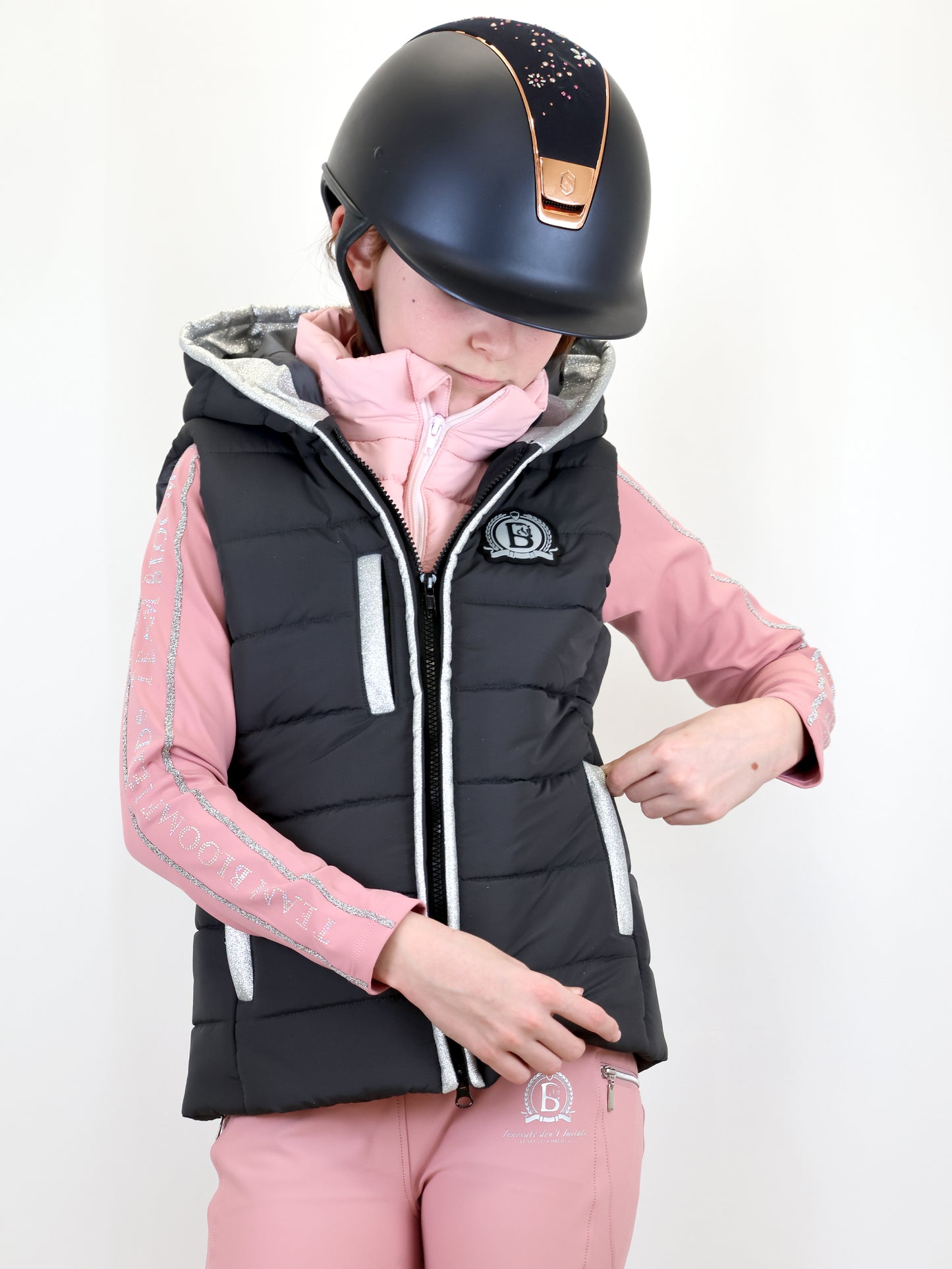 Legacy Mini Grey & Pink Gilet