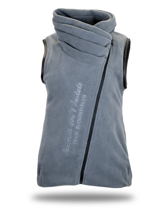 Mini Sienna Country Fleece Gilet Grey