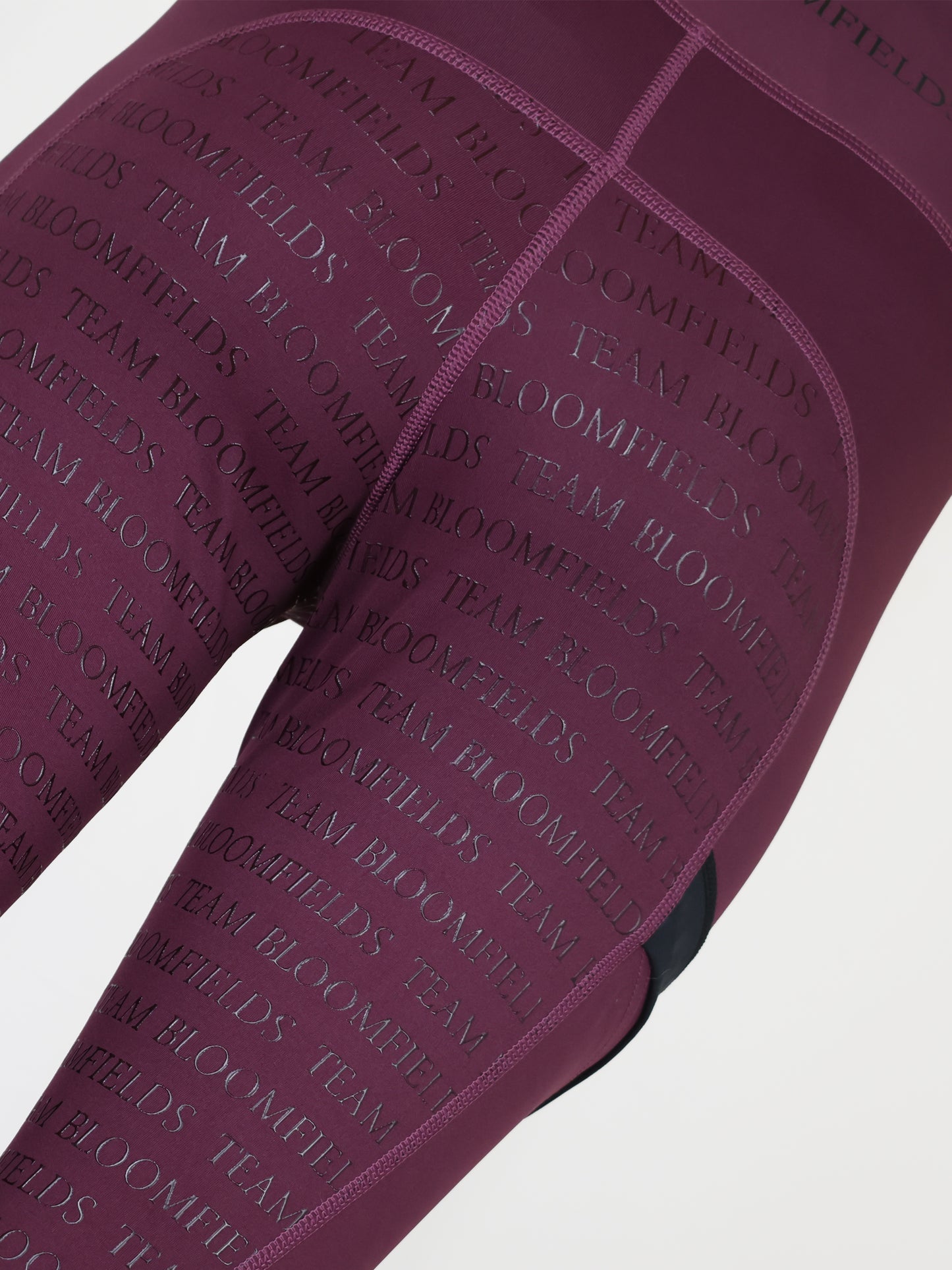Leonora Plum & Black Full Silicone Seat Riding Leggings