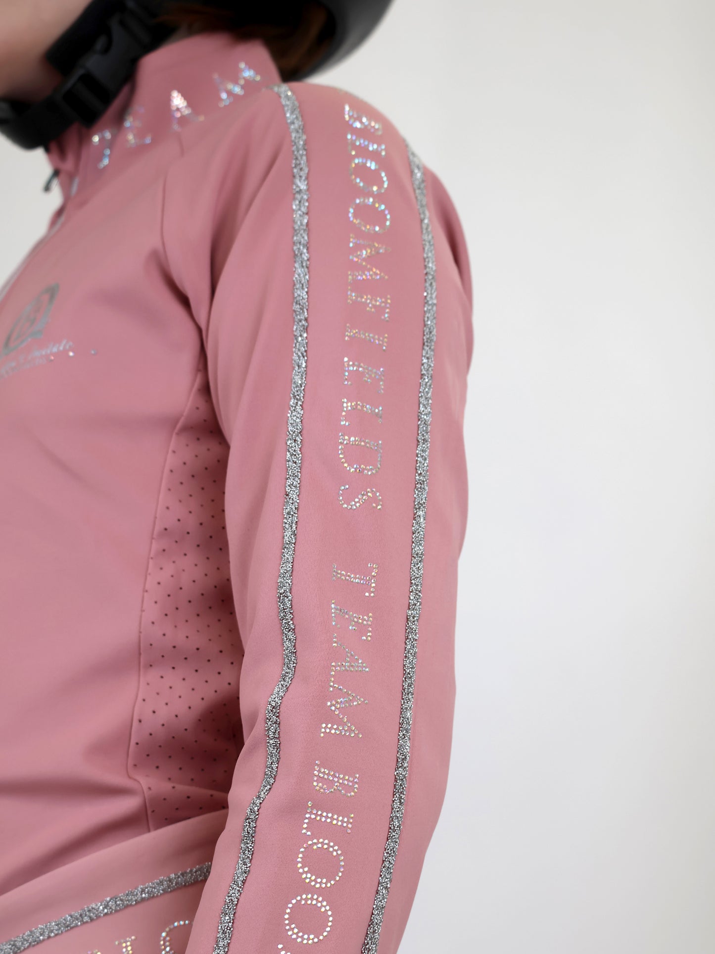 Mini Chloe Pink Crystal Base Layer With Long Sleeves