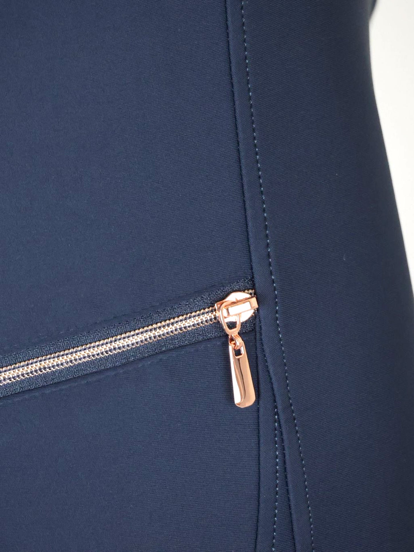 Maya Pleated Navy Leggings