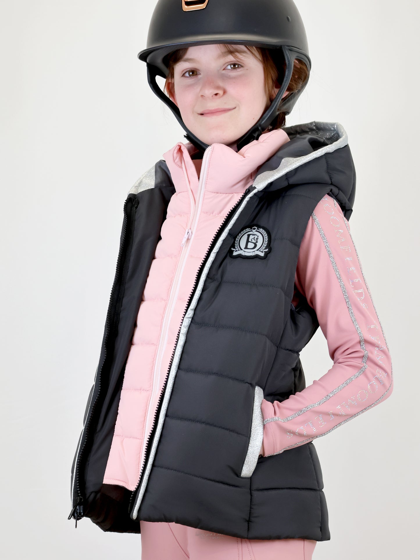 Legacy Mini Grey & Pink Gilet