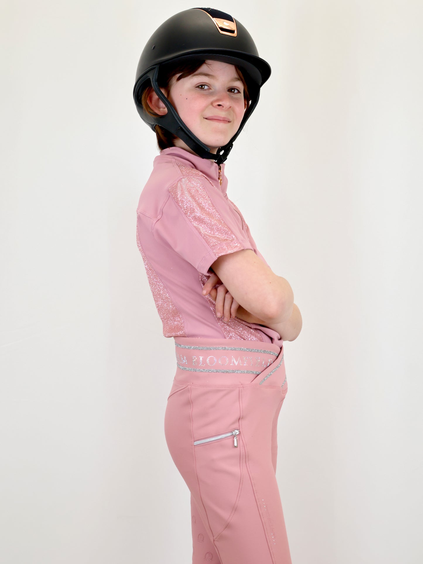 Glimmer Pink Mini Base Layer With Short Sleeves