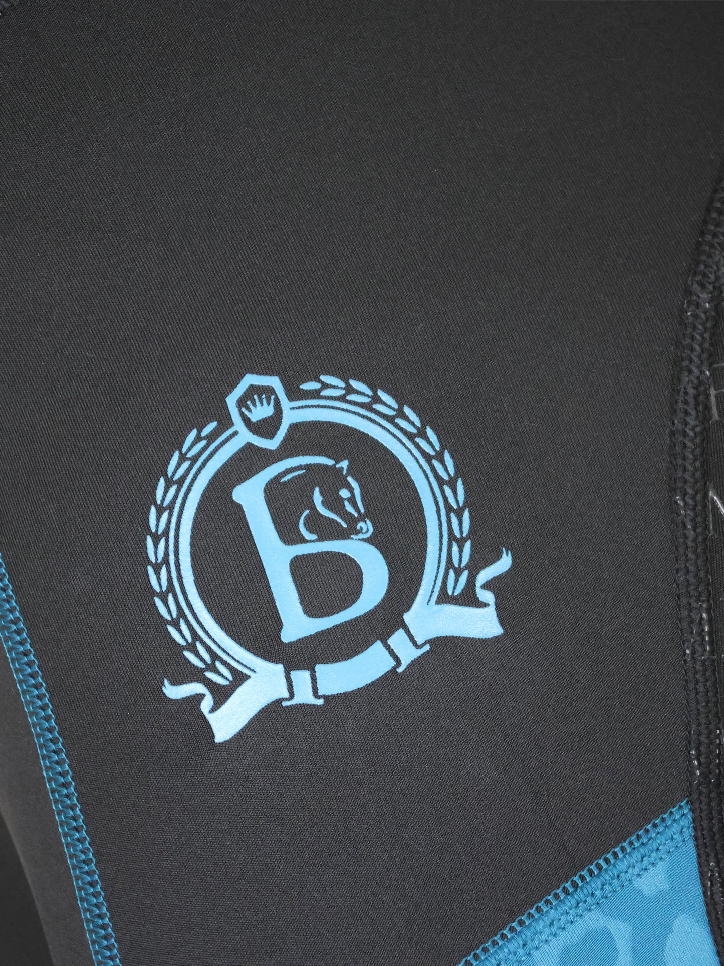 Leonora Black & Peacock Full Silicone Seat Riding Leggings