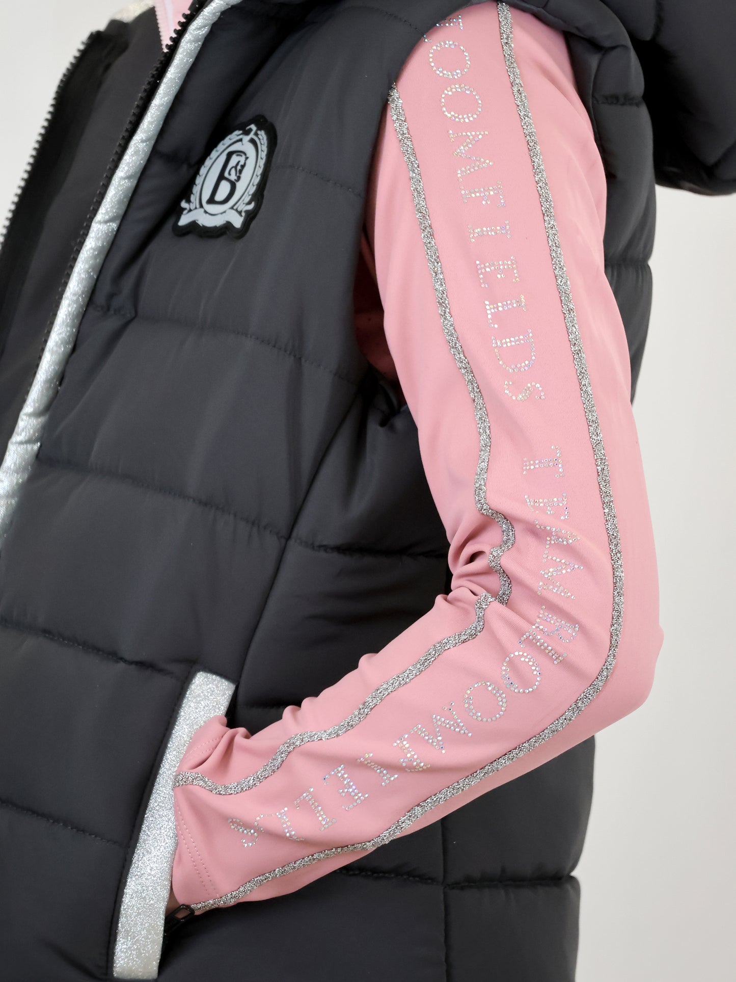 Legacy Mini Grey & Pink Gilet